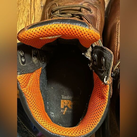 Men’s Timberland Pro Series Work Boots Brn 13W - Picture 4 of 15